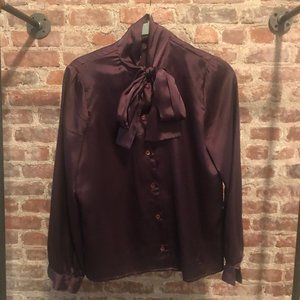 Vintage Deep Purple Blouse | Saks Fifth Avenue